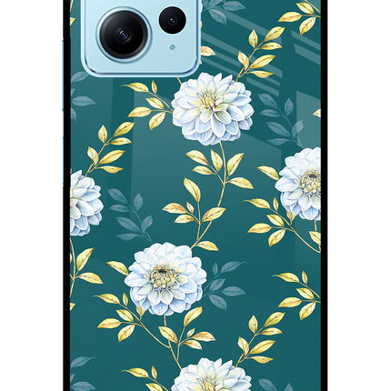 Flowers Redmi Note 12 4G Glass Case Back Cover by Casekaro