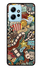 Cinema Abstract Redmi Note 12 4G Glass Case Back Cover by Casekaro