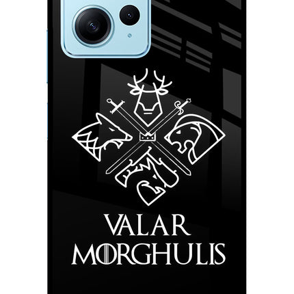 Valar Morghulis | Game Of Thrones Redmi Note 12 4G Glass Case Back Cover by Casekaro