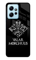 Valar Morghulis | Game Of Thrones Redmi Note 12 4G Glass Case Back Cover by Casekaro
