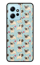 Pug Dog Redmi Note 12 4G Glass Case Back Cover by Casekaro