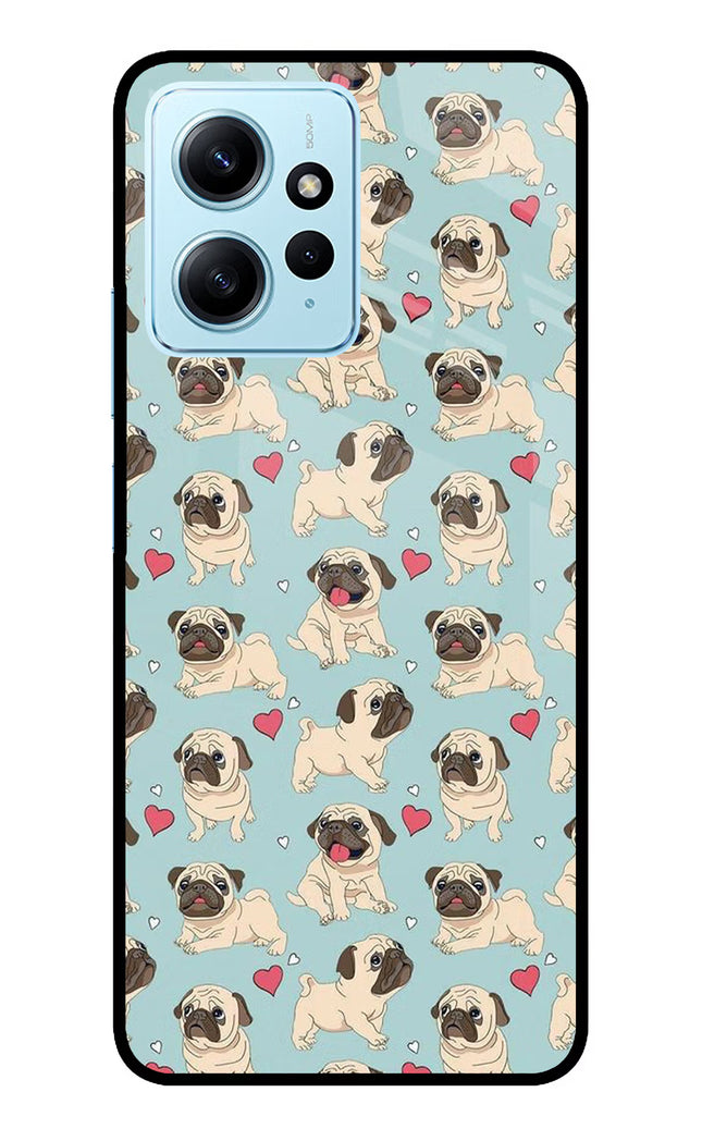 Pug Dog Redmi Note 12 4G Glass Case Back Cover by Casekaro