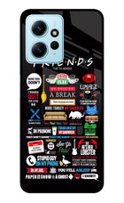 FRIENDS Redmi Note 12 4G Glass Case Back Cover by Casekaro