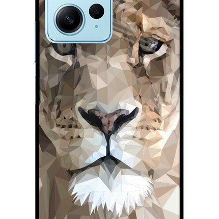 Lion Art Redmi Note 12 4G Glass Case Back Cover by Casekaro