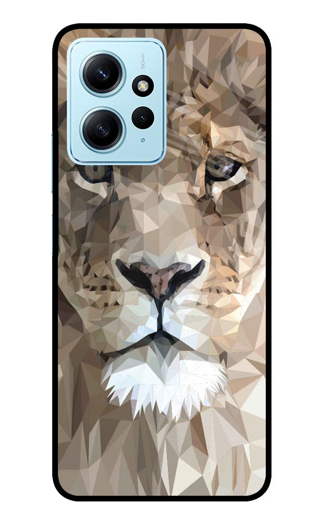 Lion Art Redmi Note 12 4G Glass Case Back Cover by Casekaro