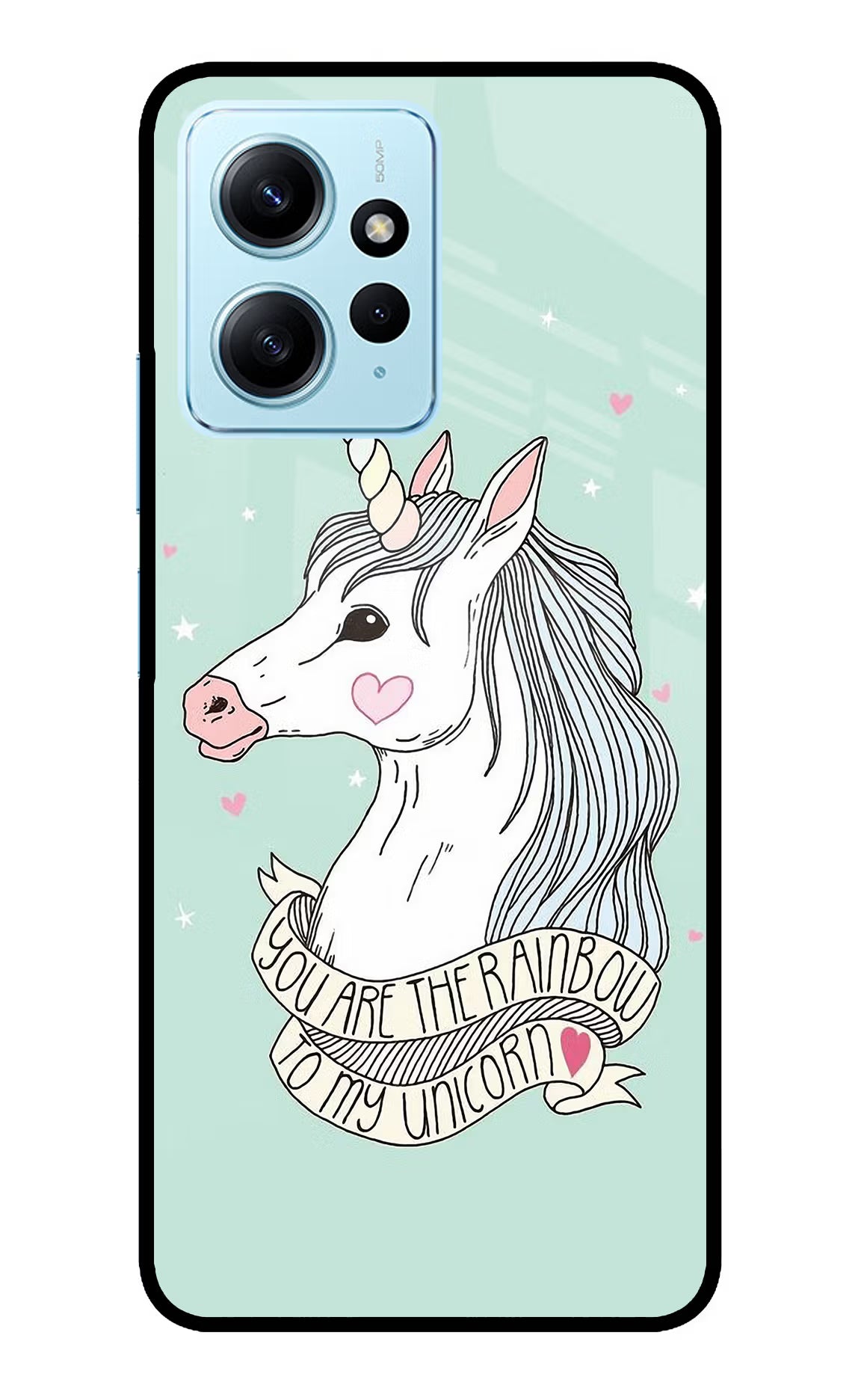 Unicorn Wallpaper Redmi Note 12 4G Glass Case