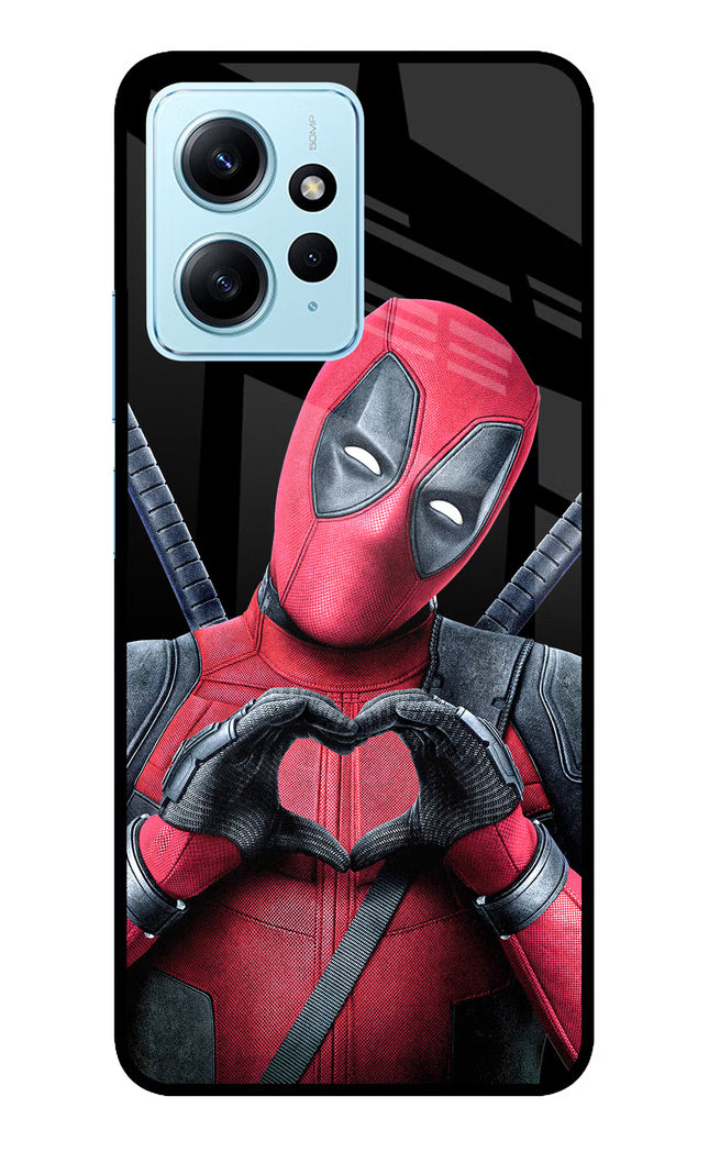 Deadpool Redmi Note 12 4G Glass Case Back Cover by Casekaro