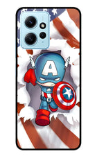 Captain America Redmi Note 12 4G Glass Case Back Cover by Casekaro
