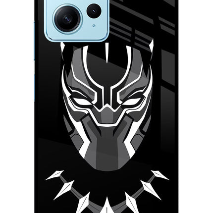 Black Panther Redmi Note 12 4G Glass Case Back Cover by Casekaro