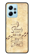 I Solemnly swear that i up to no good Redmi Note 12 4G Glass Case Back Cover by Casekaro