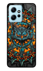 Angry Owl Art Redmi Note 12 4G Glass Case Back Cover by Casekaro