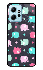 Elephants Redmi Note 12 4G Glass Case Back Cover by Casekaro