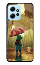 Rainy Day Redmi Note 12 4G Glass Case Back Cover by Casekaro