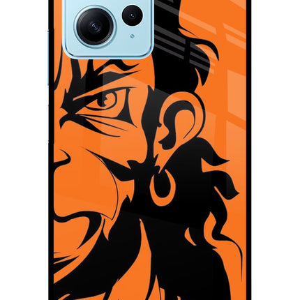 Hanuman Redmi Note 12 4G Glass Case Back Cover by Casekaro