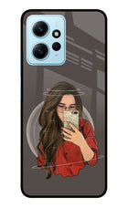 Selfie Queen Redmi Note 12 4G Glass Case Back Cover by Casekaro