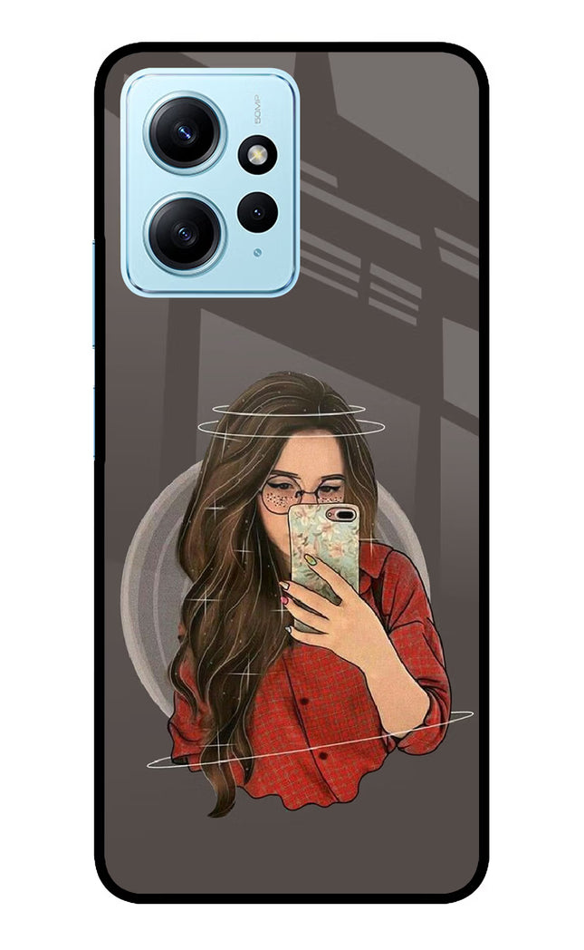 Selfie Queen Redmi Note 12 4G Glass Case Back Cover by Casekaro