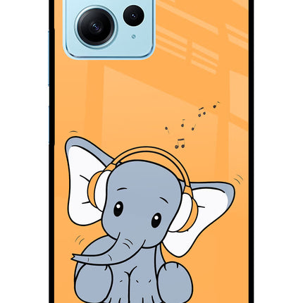High On Music Redmi Note 12 4G Glass Case Back Cover by Casekaro
