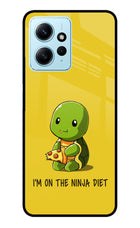 I'm on Ninja Diet Redmi Note 12 4G Glass Case Back Cover by Casekaro