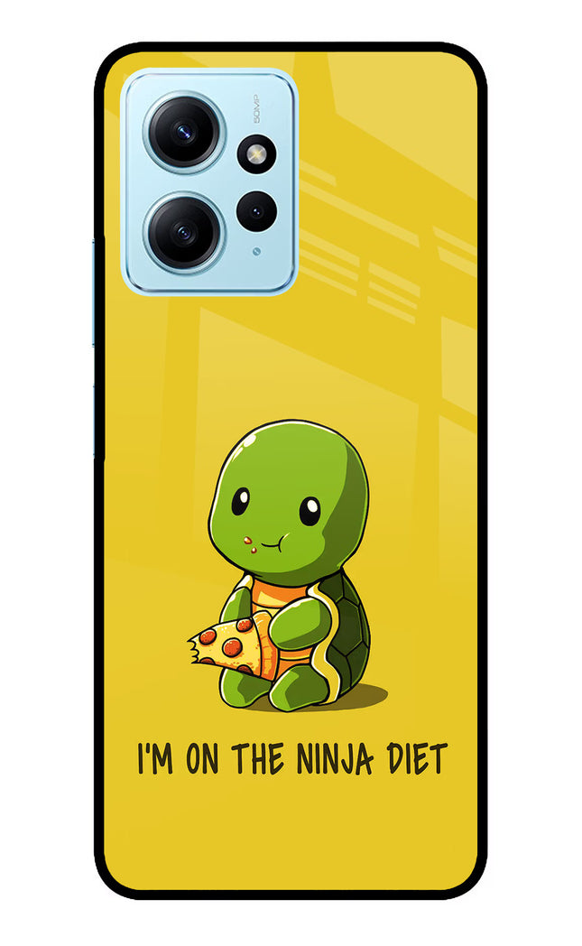 I'm on Ninja Diet Redmi Note 12 4G Glass Case Back Cover by Casekaro