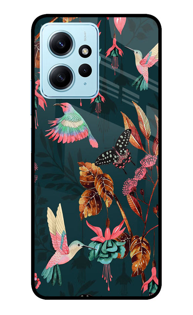 Birds Redmi Note 12 4G Glass Case Back Cover by Casekaro