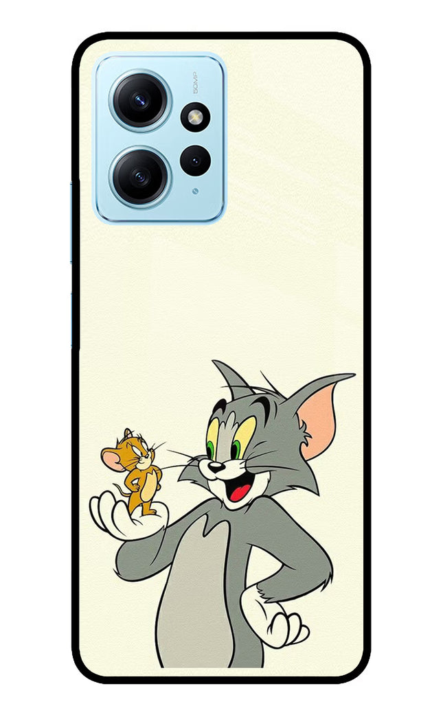 Tom & Jerry Redmi Note 12 4G Glass Case Back Cover by Casekaro