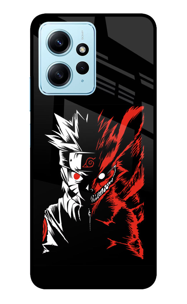 Naruto Two Face Redmi Note 12 4G Glass Case Back Cover by Casekaro