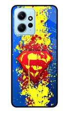 Superman logo Redmi Note 12 4G Glass Case Back Cover by Casekaro