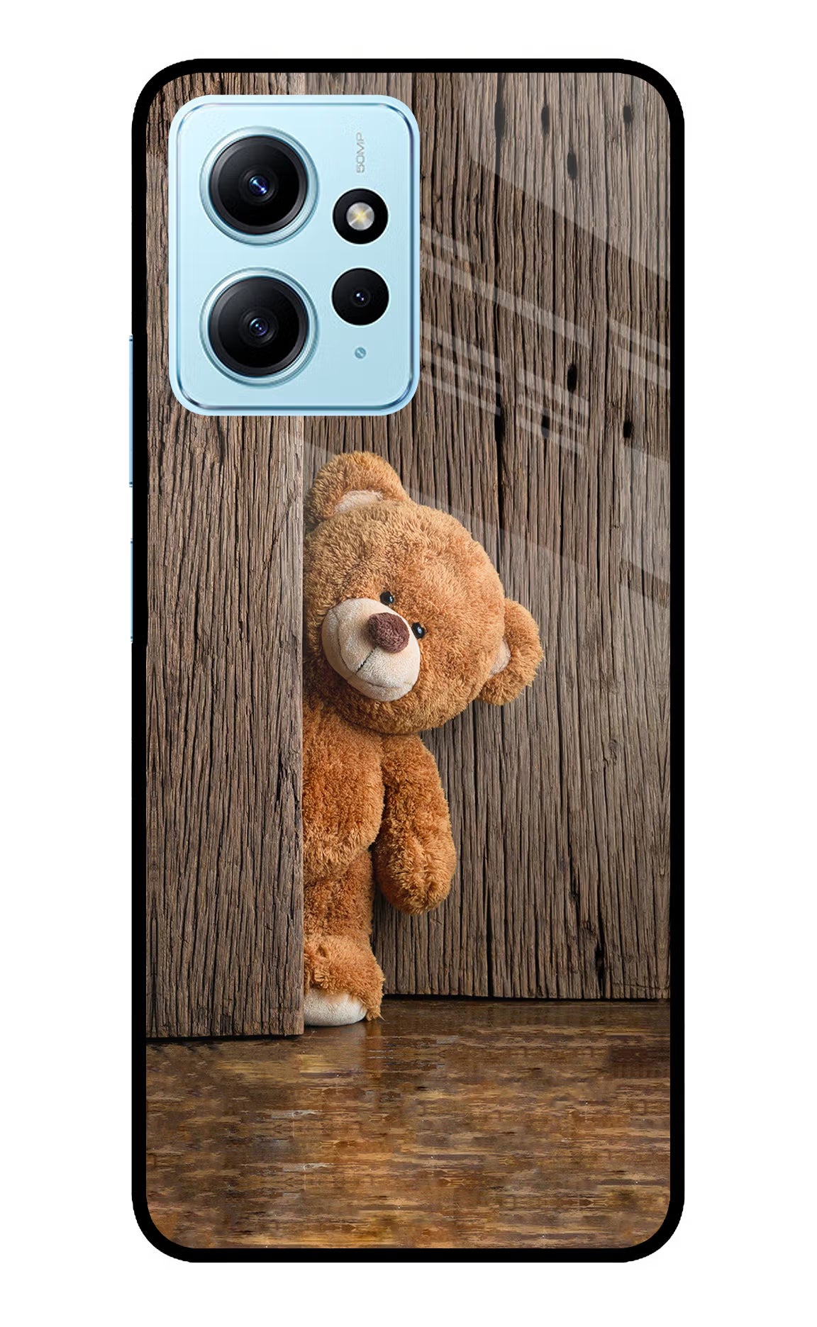 Teddy Wooden Redmi Note 12 4G Glass Case