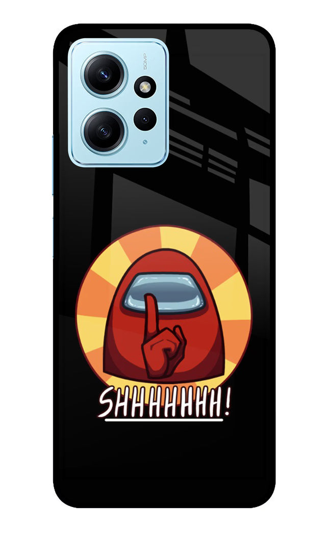 Among Us Shhh! Redmi Note 12 4G Glass Case Back Cover by Casekaro
