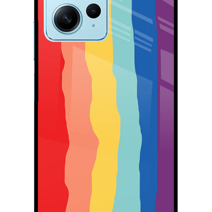 Rainbow Redmi Note 12 4G Glass Case Back Cover by Casekaro