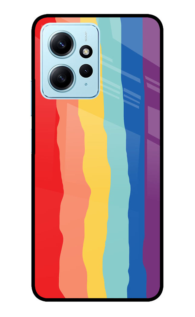 Rainbow Redmi Note 12 4G Glass Case Back Cover by Casekaro
