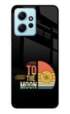 To the Moon Redmi Note 12 4G Glass Case Back Cover by Casekaro