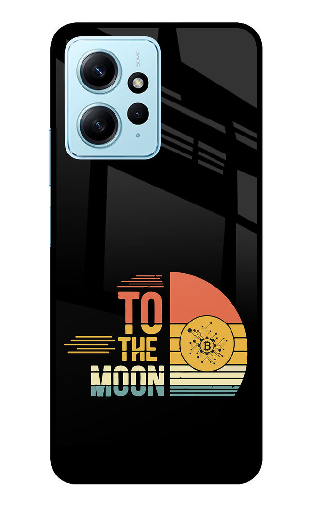 To the Moon Redmi Note 12 4G Glass Case Back Cover by Casekaro