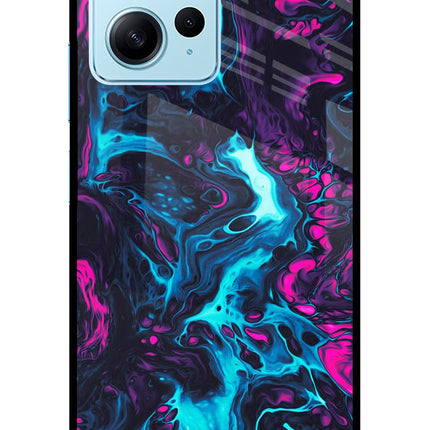 Abstract Redmi Note 12 4G Glass Case Back Cover by Casekaro