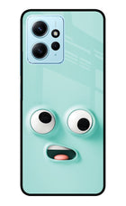 Funny Cartoon Redmi Note 12 4G Glass Case Back Cover by Casekaro