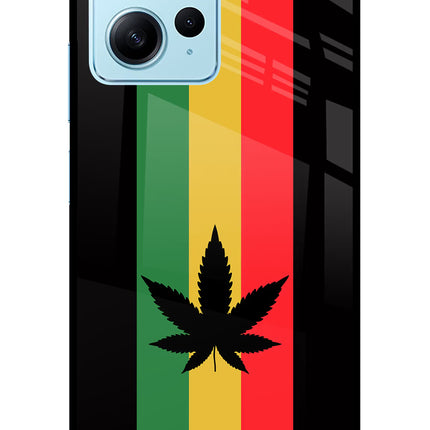 Weed Flag Redmi Note 12 4G Glass Case Back Cover by Casekaro