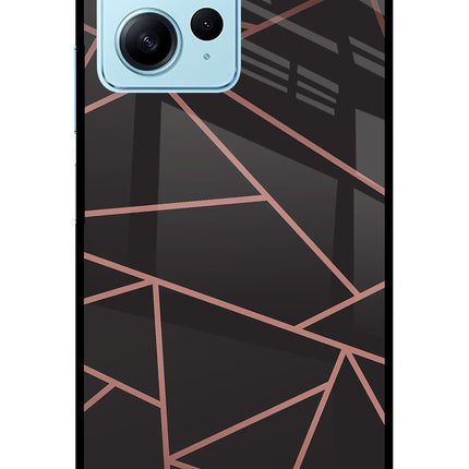 Geometric Pattern Redmi Note 12 4G Glass Case Back Cover by Casekaro