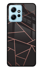 Geometric Pattern Redmi Note 12 4G Glass Case Back Cover by Casekaro