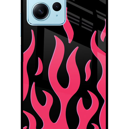 Fire Flames Redmi Note 12 4G Glass Case Back Cover by Casekaro