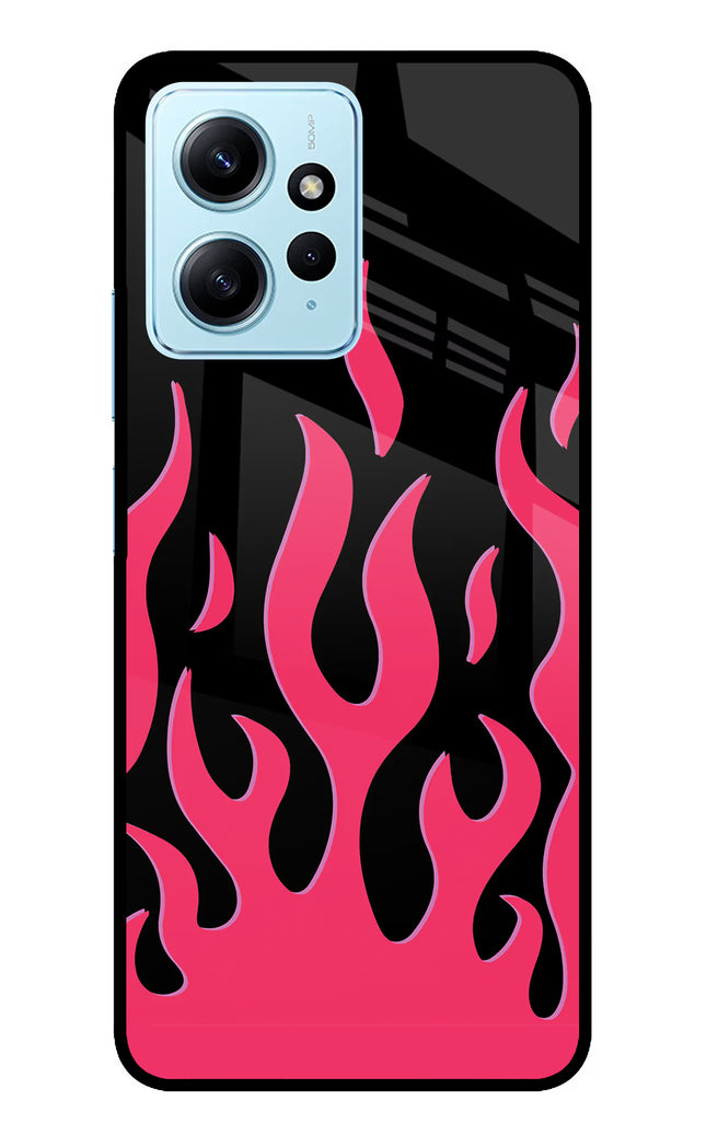 Fire Flames Redmi Note 12 4G Glass Case Back Cover by Casekaro