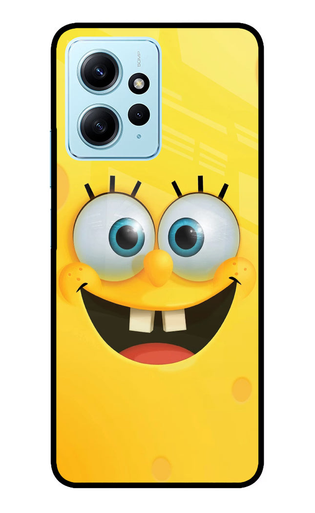 Sponge 1 Redmi Note 12 4G Glass Case Back Cover by Casekaro