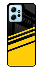 Yellow Shades Redmi Note 12 4G Glass Case Back Cover by Casekaro