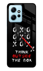 Think out of the BOX Redmi Note 12 4G Glass Case Back Cover by Casekaro