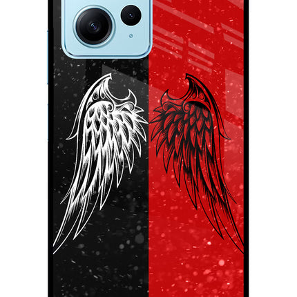 Wings Redmi Note 12 4G Glass Case Back Cover by Casekaro