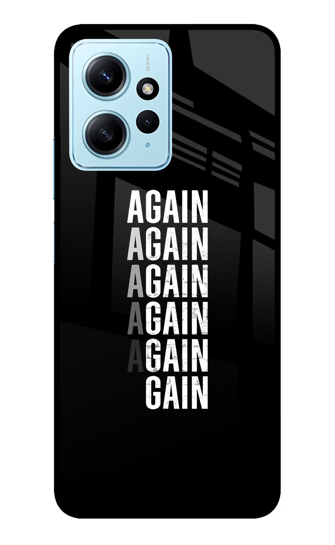 Again Again Gain Redmi Note 12 4G Glass Case