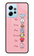 BTS names Redmi Note 12 4G Glass Case Back Cover by Casekaro
