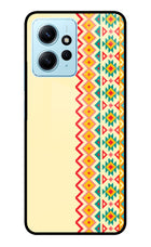 Ethnic Seamless Redmi Note 12 4G Glass Case Back Cover by Casekaro