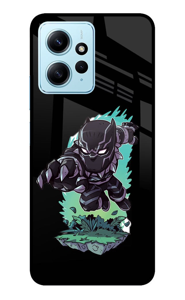 Black Panther Redmi Note 12 4G Glass Case Back Cover by Casekaro