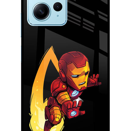 IronMan Redmi Note 12 4G Glass Case Back Cover by Casekaro