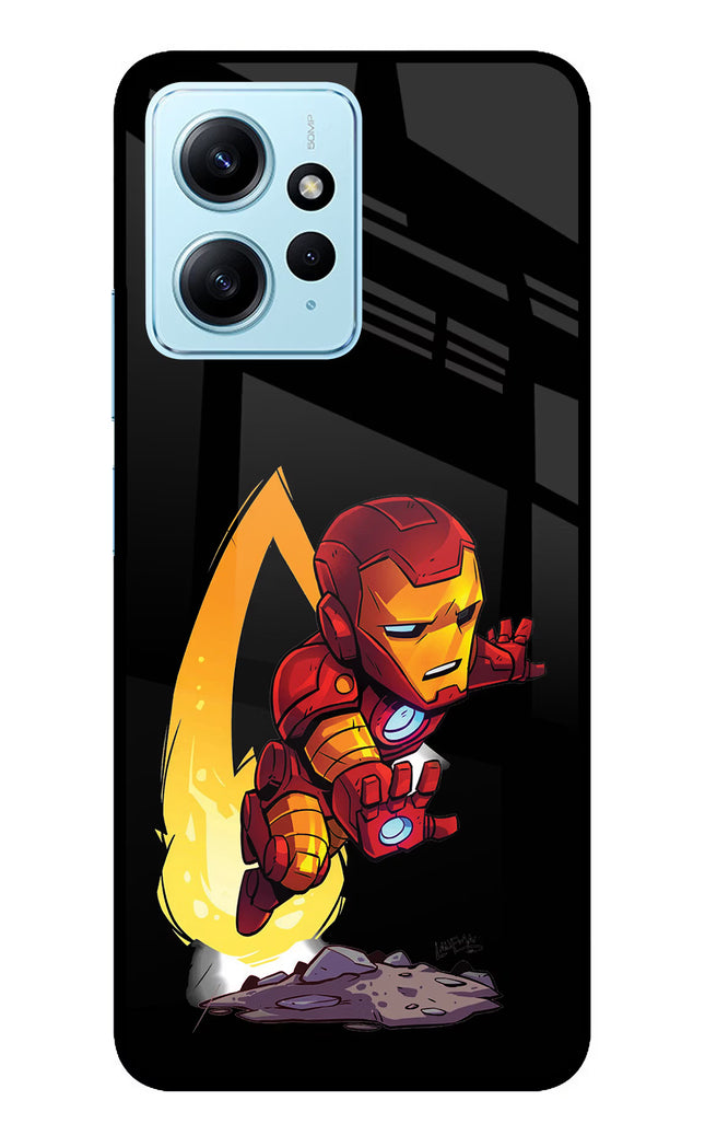 IronMan Redmi Note 12 4G Glass Case Back Cover by Casekaro